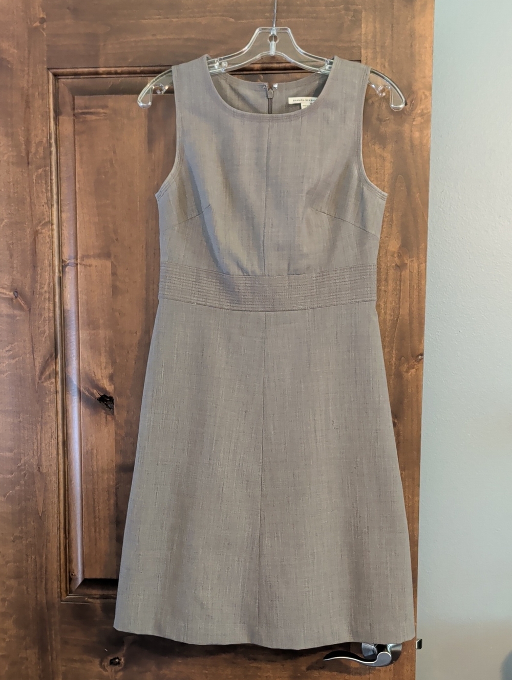 Banana Republic Sleeveless Taupe Sheath Dress